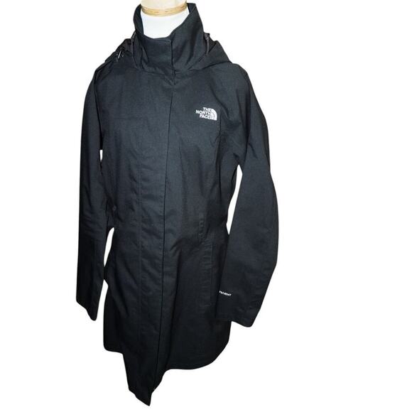 The North Face Women’s Black Insulated Parka Jacket Size Large L – Missing Belt - Picture 4 of 15
